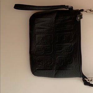 Black Aeropostale “MERCI MERCI” Mini Purse